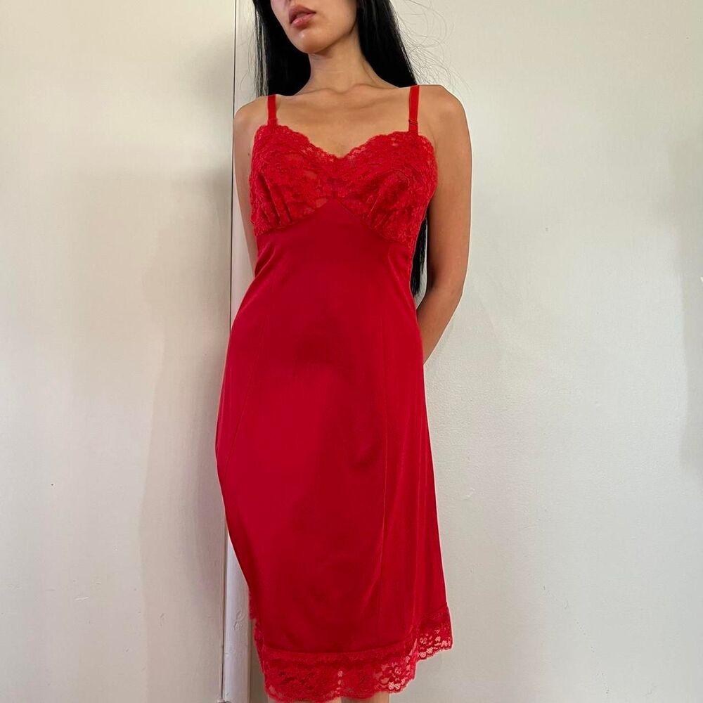 American-vintage Women's Red Dress